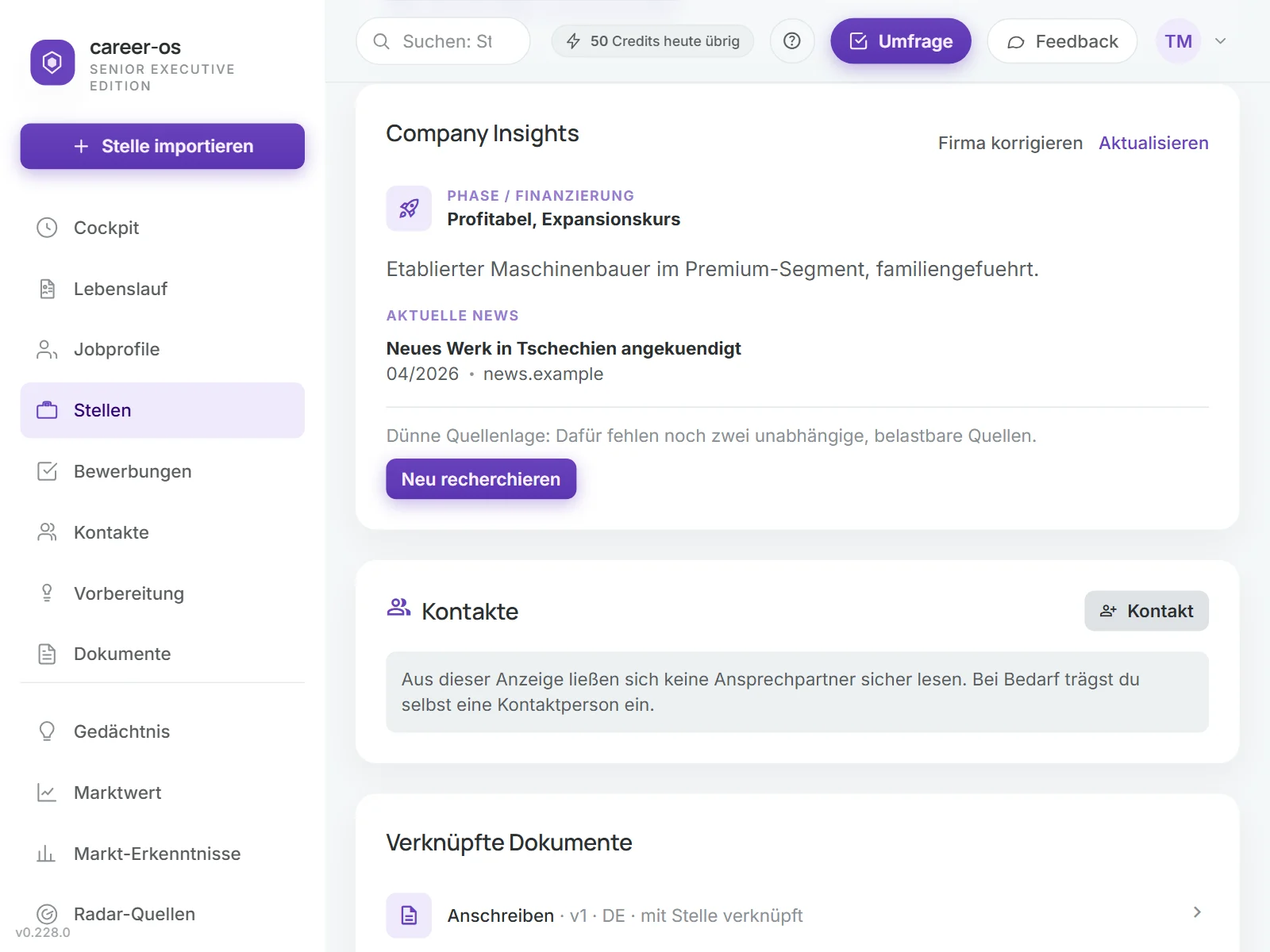 Unternehmens-Einblick in synvyr: Phase des Unternehmens, Einordnung und eine aktuelle Nachricht mit Quelle.